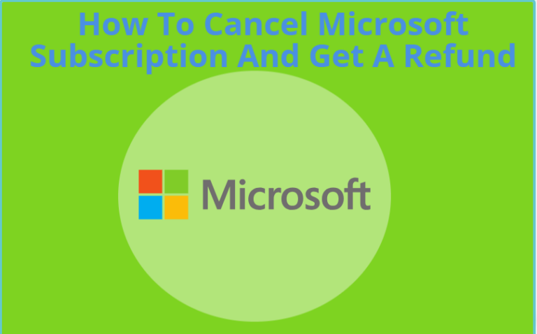 How To Cancel Microsoft Subscription