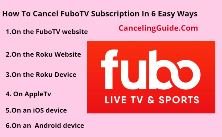 How to cancel FuboTV subscription